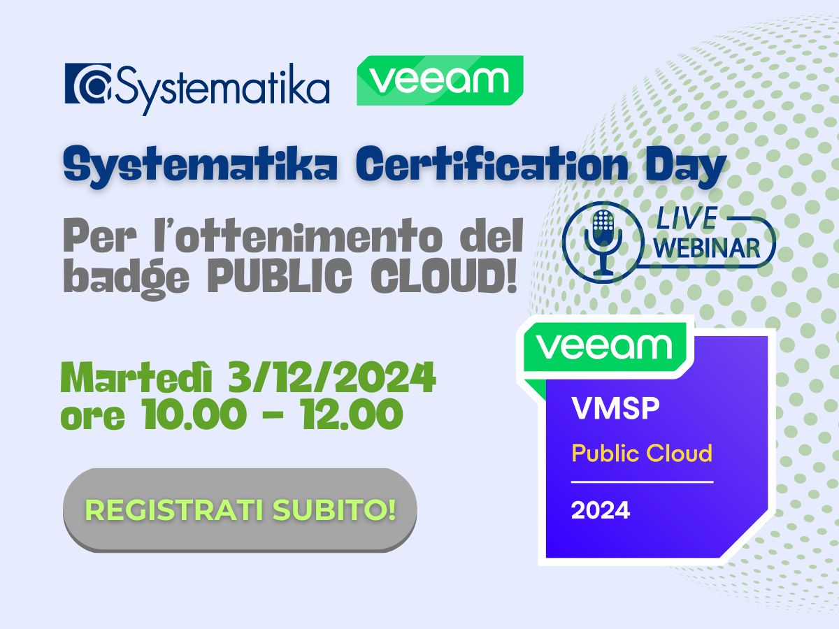 Systematika Certification Day Veeam