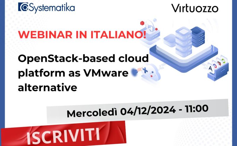 WEBINAR: Scopri la Soluzione HCI di Virtuozzo e la Nuova Starter Edition