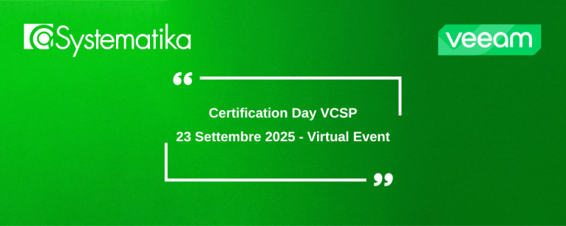Systematika Distribution: Veeam Certification Day