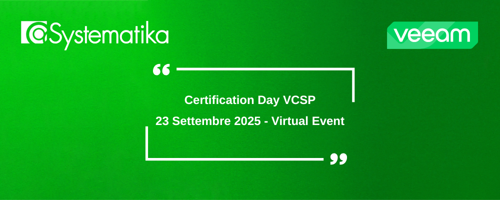 Systematika Distribution: Veeam Certification Day