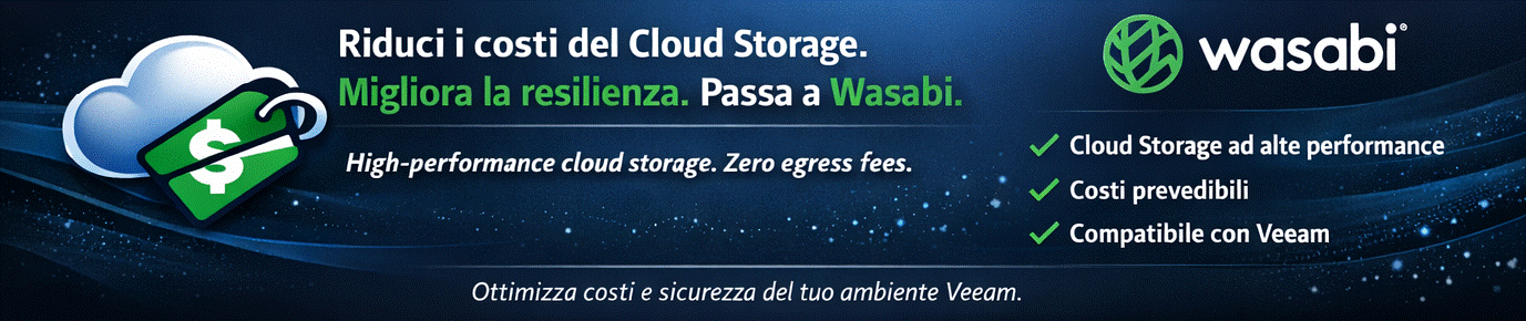 Cloud Storage per Backup e Cyber Resiliency