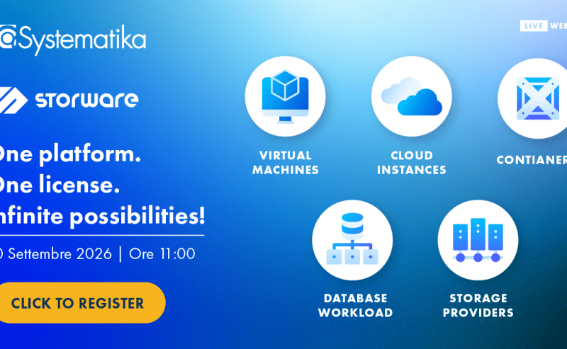 Webinar di presentazione Storware: funzionalità, scenari e vantaggi